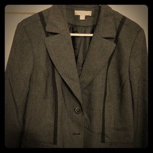 Black plus size suit